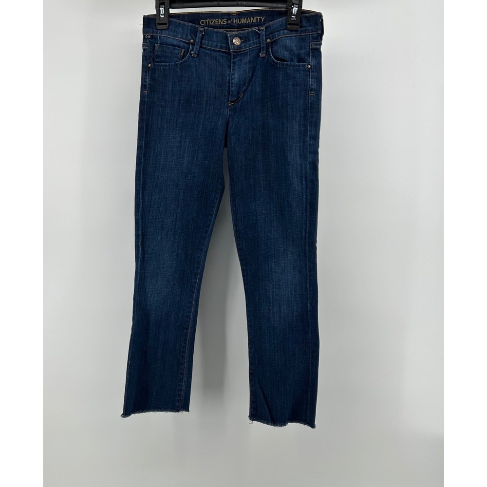 Citizens of Humanity Jeans Womens‎ 27 Blue Elson Med Rise Straight Leg Made USA